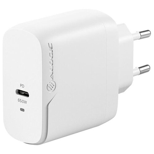 фото Сетевое зарядное устройство alogic 1x65 rapid power usb-c, 65 вт, gan, pd, белое