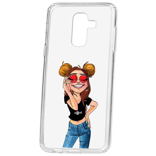 фото Чехол на самсунг а6 плюс kruche print smiling кruче