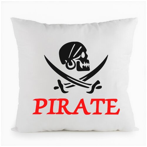 фото Подушка белая coolpodarok пират,белая