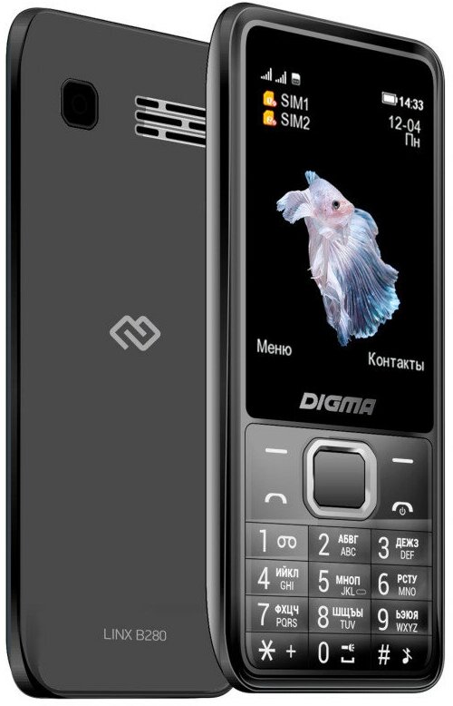 Сотовый телефон Digma LINX B280 Grey