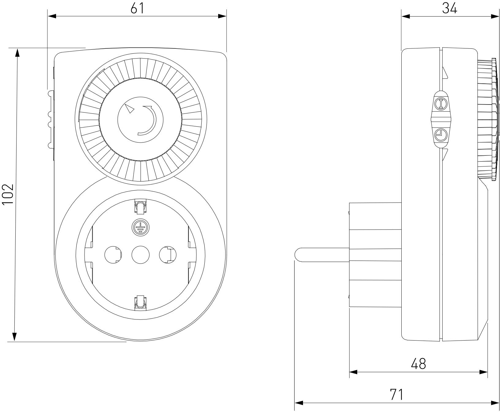 Розетка-таймер Elektrostandard TMH-M-3