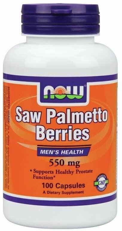 Капсулы NOW Saw Palmetto Berries, 100 г, 550 мг, 100 шт.