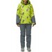 Комплект с брюками  для сноубординга, зимний, силуэт полуприлегающий, утепленный, водонепроницаемый, размер 50, зеленый