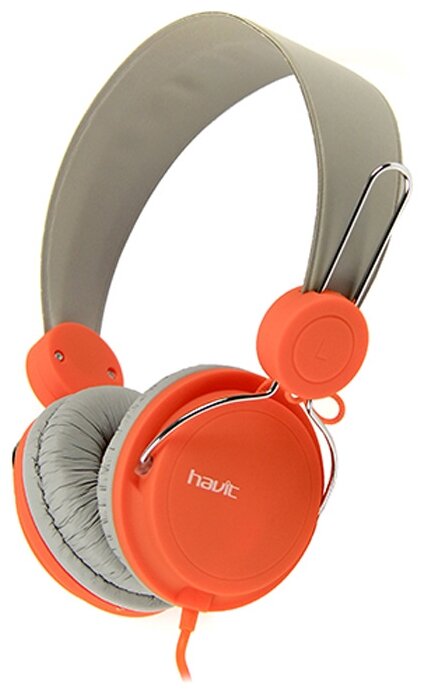 Проводные наушники Havit Wired headphone HV-H2198d Grey+Orange HV-H2198d Grey+Orange .