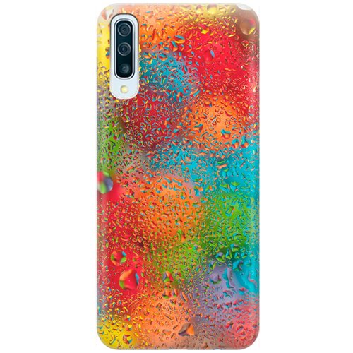 фото Ультратонкий силиконовый чехол-накладка для samsung galaxy a50 / a50s / a30s с принтом "капли и разноцветные шары" gosso