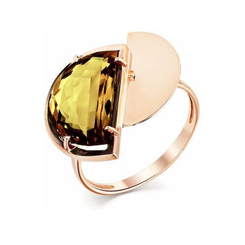 фото Кольцо oriental красное золото, 585 проба, султанит синтетический