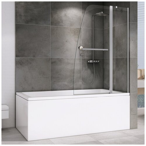 Шторка для ванны Abber Ewiges Wasser 140х100 AG50100 шторка на ванну radaway eos pnj l 700x1520 205101 101l стекло прозрачное