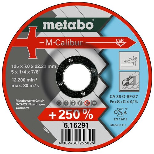 Шлифовальный абразивный диск Metabo 616291000, 1 шт. шлифовальный абразивный диск metabo flexiamant super 616486000