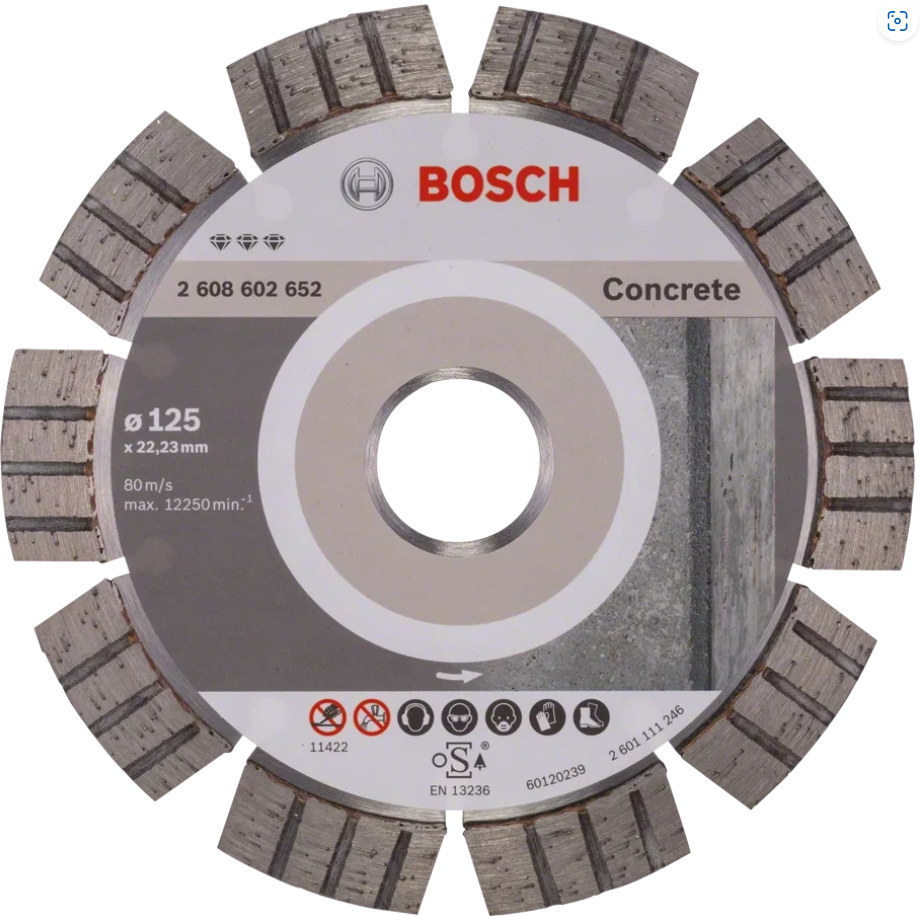 Диск алмазный Bosch / 125 x 2,4 x 22.23 / 1 шт.