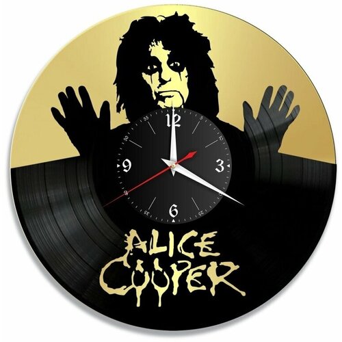 Настенные часы из виниловой пластинки Alice Cooper/виниловые/из винила/часы пластинка/ретро часы