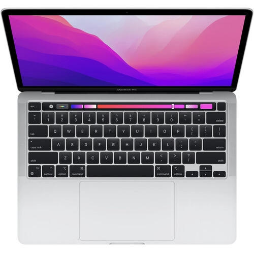 Ноутбук Apple MacBook Pro 13 Retina Touch Bar MNEQ3RU/A (Apple M2, RAM 8 ГБ, SSD 512 ГБ, Apple graphics 10-core), серебристый