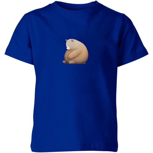 Футболка Us Basic, размер 12, синий детская футболка толстый медведь 164 синий