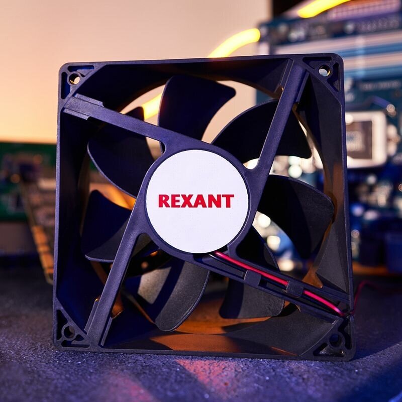Осевой вентилятор охлаждения Rexant для ноутбука / кулер для корпуса компьютера