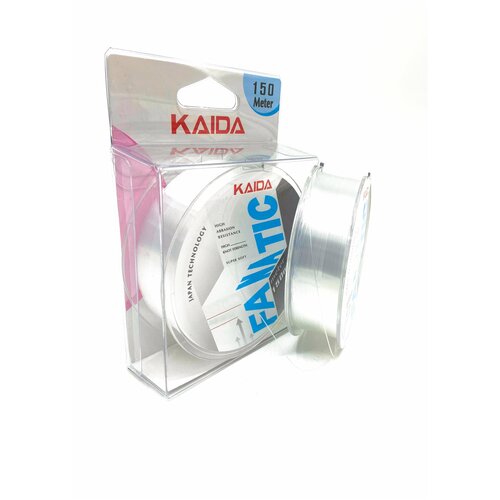 Леска Kaida FANATIC 150m 0.35mm 12.38kg 27.29lb прозрачная леска kaida x one 150m c9bd59b4 bed1 11e7 880c 94de807b1f37