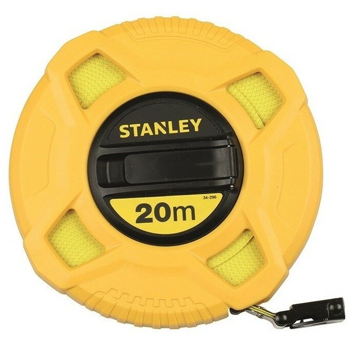 Рулетка 20 м х 12,7 мм измерительная "LongTape Fiberglass" Stanley, 0-34-296