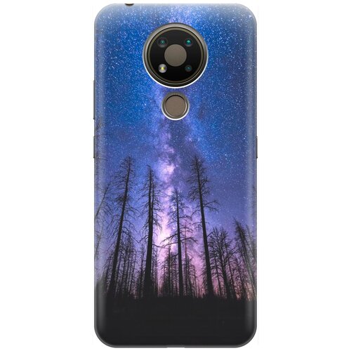 RE: PA Накладка Transparent для Nokia 3.4 с принтом Ночной лес и звездное небо re pa накладка transparent для honor 8c с принтом ночной лес и звездное небо