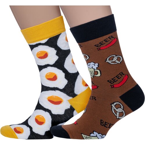 фото Комплект из 2 пар носков hobby line микс 8, размер 39-43