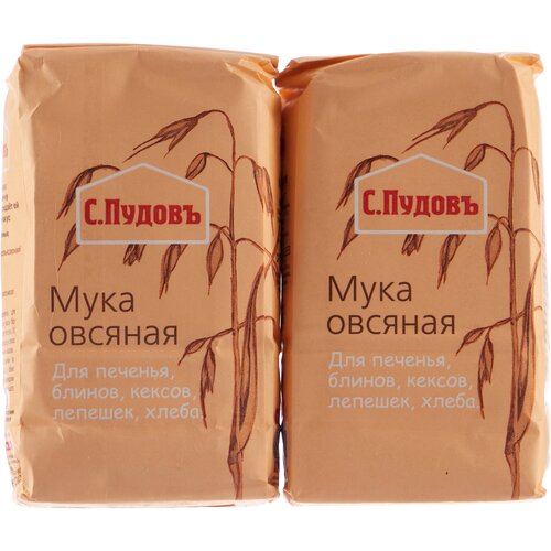 Мука С.Пудовъ овсяная, 2 шт, 0.4 кг