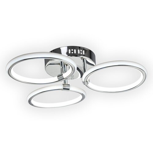 Люстра светодиодная Максисвет Геометрия 1-1405-3-CR Y LED, 36 Вт, цвет: хром