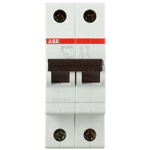 Автоматический выключатель ABB SH202L 2P 16А тип С 4,5 кА 380 В