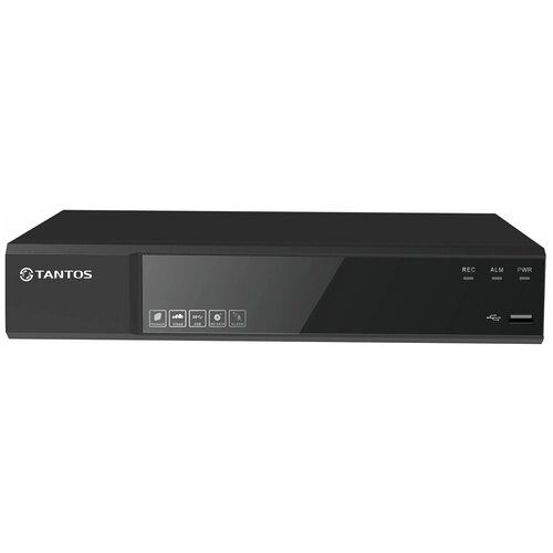 Tantos IP Видеорегистратор Tantos TSr-NV08154 (H265+, 8IP*2Мп/5IP*5Мп, HDD*12Тб, Dropbox, Аналитика)