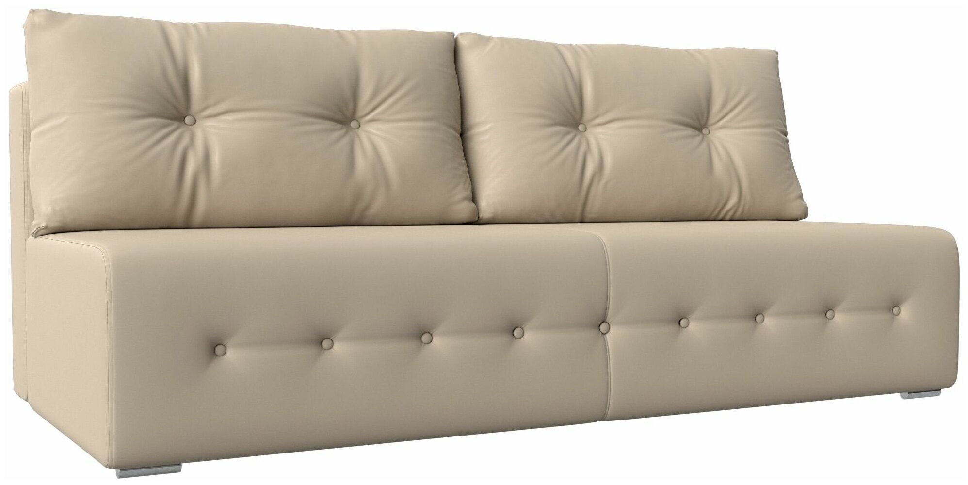 Прямой диван Лондон, Экокожа, Модель 100648