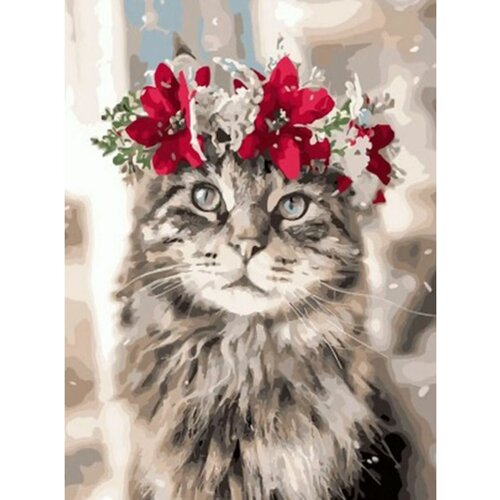 Картина по номерам Кошечка красавица 40х50 см Art Hobby Home картина по номерам кошечка 40х50 см
