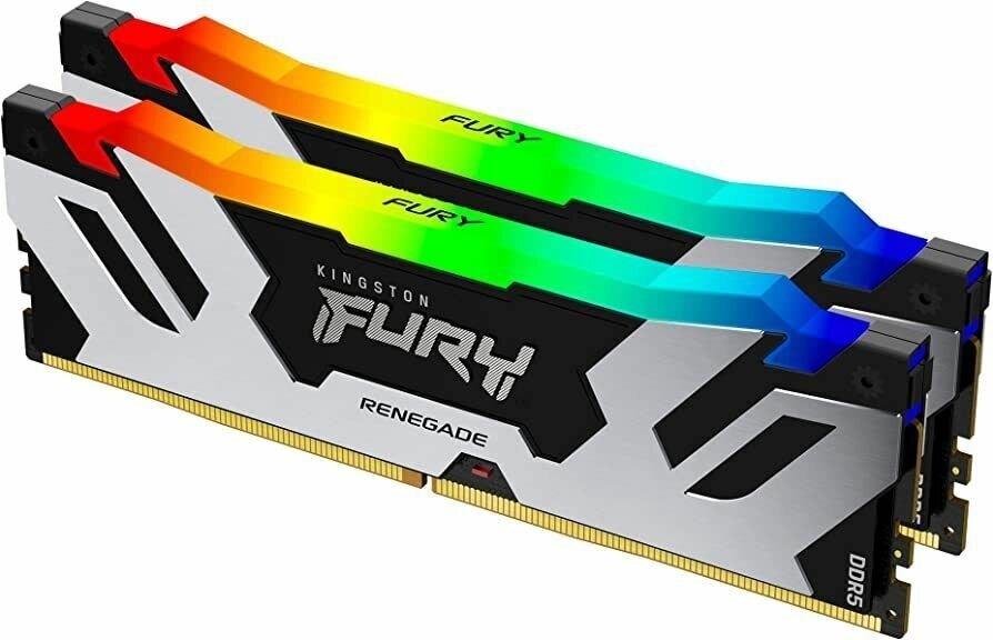 Оперативная память Kingston FURY Renegade RGB DDR 5 DIMM 32Gb (2x16Gb) PC-54400 6800Mhz XMP CL36 1.4V (KF568C36RSAK2-32)