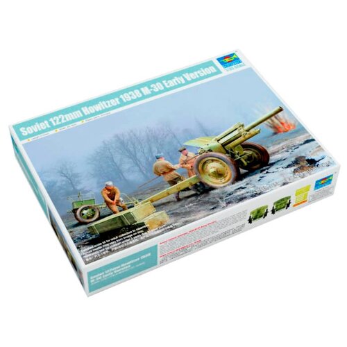 Сборная модель Trumpeter Soviet 122mm Howitzer 1938 M-30 Early Version (02343) 1:35