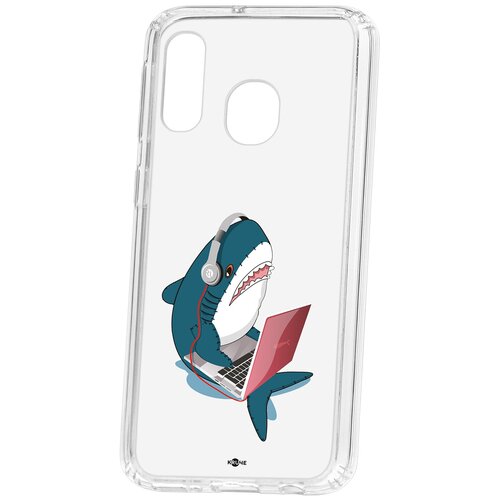 фото Чехол на самсунг а40 kruche print акула кruче