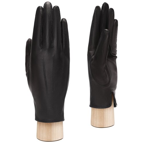 фото Перчатки мужские кожаные eleganzza, размер 8.5(s), черный
