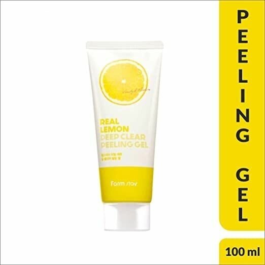 Отшелушивающий гель с экстрактом лимона FarmStay Real Lemon Deep Clear Peeling Gel 100 мл - фото №7