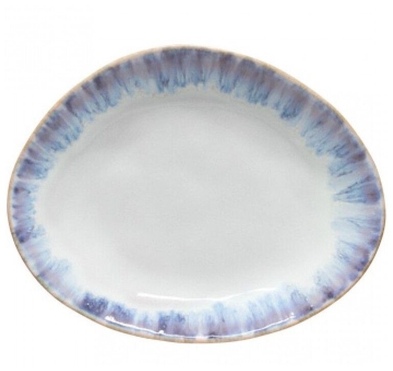 Тарелка закусочная Brisa 20,3x15,8 см, материал керамика, цвет Ria Blue, Costa Nova, Португалия, GOP201-00918V