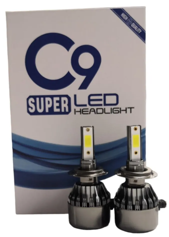 Светодиодные лампы Led HEADLIGHT C9 Super H7 6000k 6000 lm 36w 8-48V комплект 2 шт.