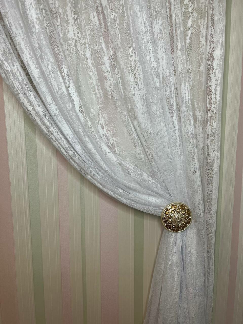 фото Тюль мраморная на окна в комнату гостиную спальню кухню