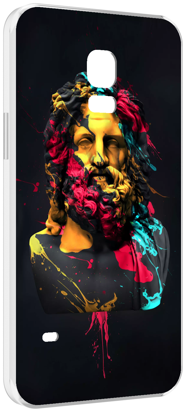 Чехол MyPads арт-статуя-краски для Samsung Galaxy S5 mini задняя-панель-накладка-бампер