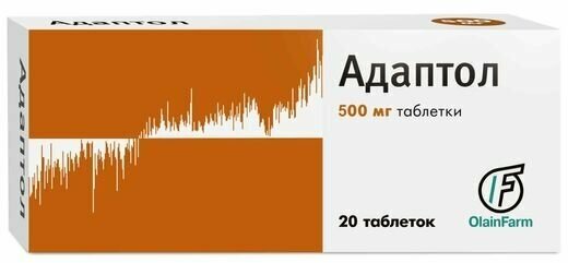 Адаптол таблетки 500мг 20шт