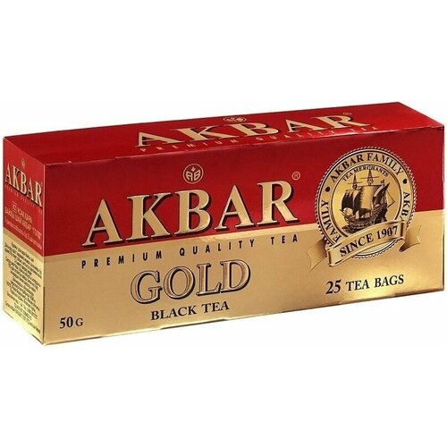 Чай черный Akbar Gold 25*2г х 3шт