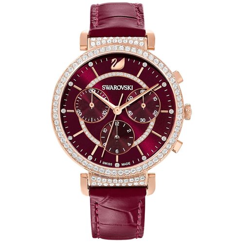 Наручные часы SWAROVSKI Наручные часы Swarovski Passage Chrono 5580345, бордовый