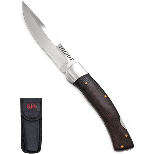 фото Складной нож pirat s115 "пилот", с чехлом, длина клинка 10,3 см