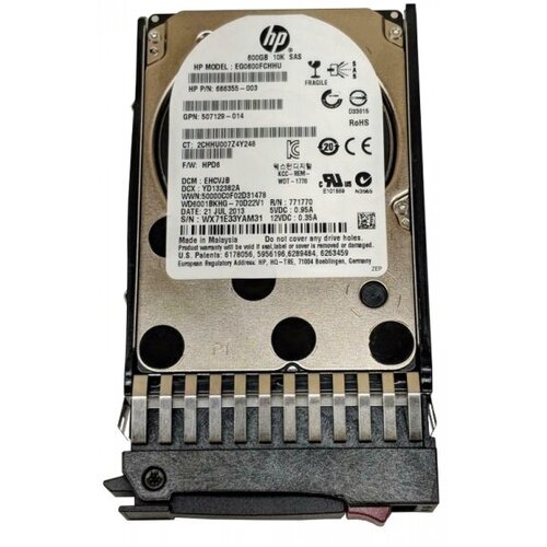 Жесткий диск HP WD6001BKHG-70D22V1 600Gb SAS 25 HDD 2549000₽