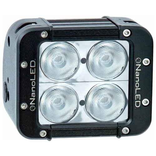 Фара светодиодная NANOLED 40W, 4 LED CREE XM-L, в два ряда, широки луч, 116*100*93 мм