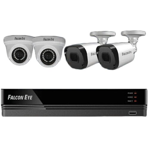 комплект видеонаблюдения falcon eye fe 104mhd kit дача smart Комплект видеонаблюдения Falcon Eye FE-104MHD KIT Офис SMART