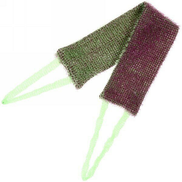 фото Мочалка для тела полипропиленовая «Пояс банный», двусторонний, 50*10см