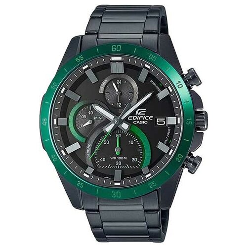 Наручные часы CASIO Японские наручные часы Casio Edifice EFR-571DC-1A с хронографом, черный