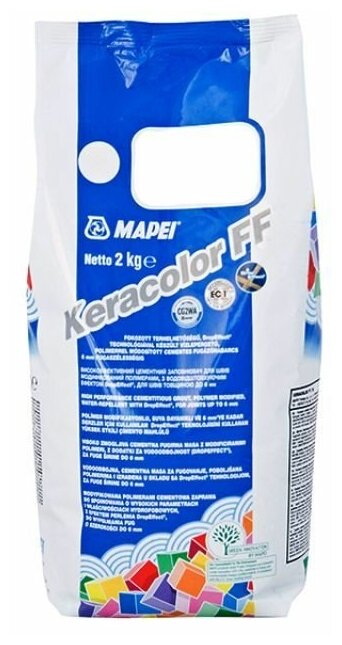 Mapei Keracolor FF Цементная затирка для швов (№110 манхеттен, 5 кг)