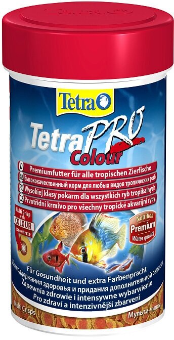 TetraPro Color Crisps корм-чипсы для улучшения окраса всех декоративных рыб, 100 мл. - фотография № 4