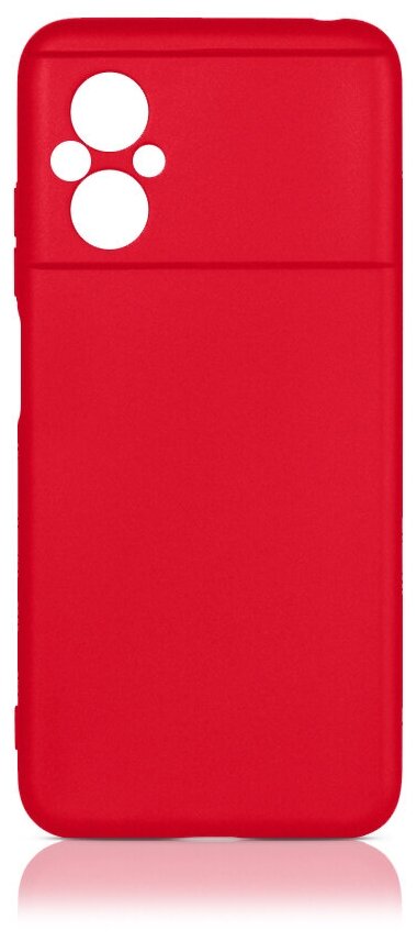 Чехол для Poco M5, красный, силиконовая накладка DF poCase-11 (red)
