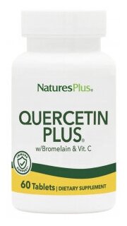 Natures Plus Quercetin Plus Bromelain Vitamin C 60 таблеток