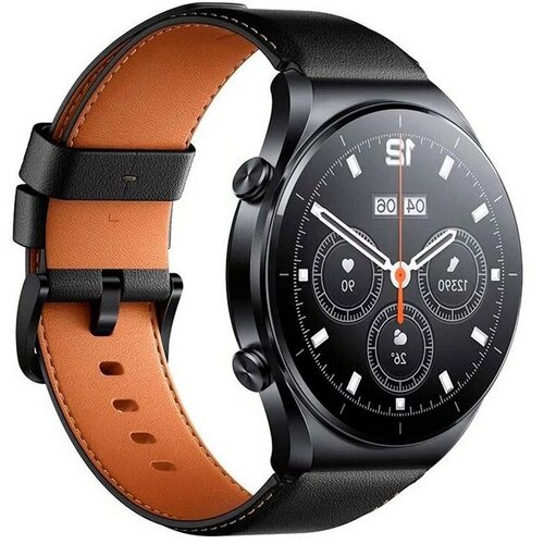 Смарт часы электронные Ксиоми (S1) Watch GL (черные) (BHR5559GL). Встроенные датчики: датчик уровня кислорода в крови, пульсометр, шагомер